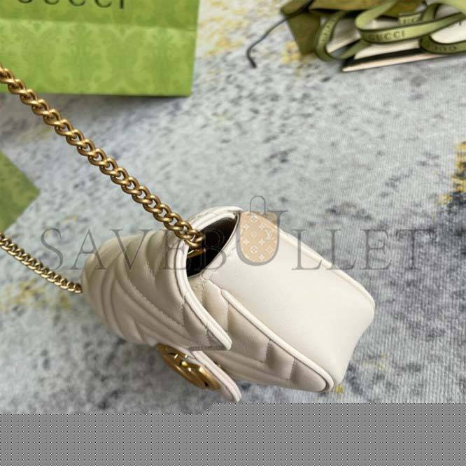 g*u*i marmont matelasse leather S*per mini bag 476433 (16.5*10*5cm)